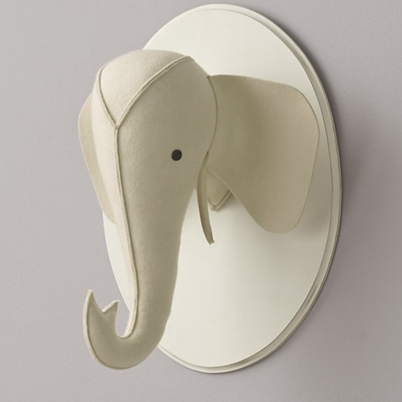 Wool felt elephant head restoration hardware - Picture 2 of 4